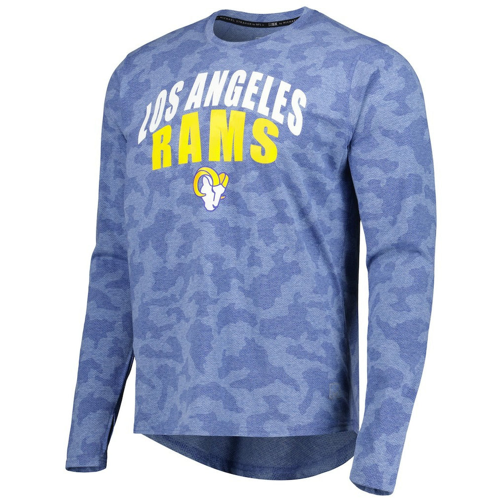 Los Angeles Rams MSX by Michael Strahan Performance Camo Long Sleeve T-Shirt Royal | NFL