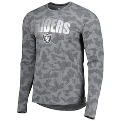 Las Vegas Raiders MSX by Michael Strahan Performance Camo Long Sleeve T-Shirt Black | NFL