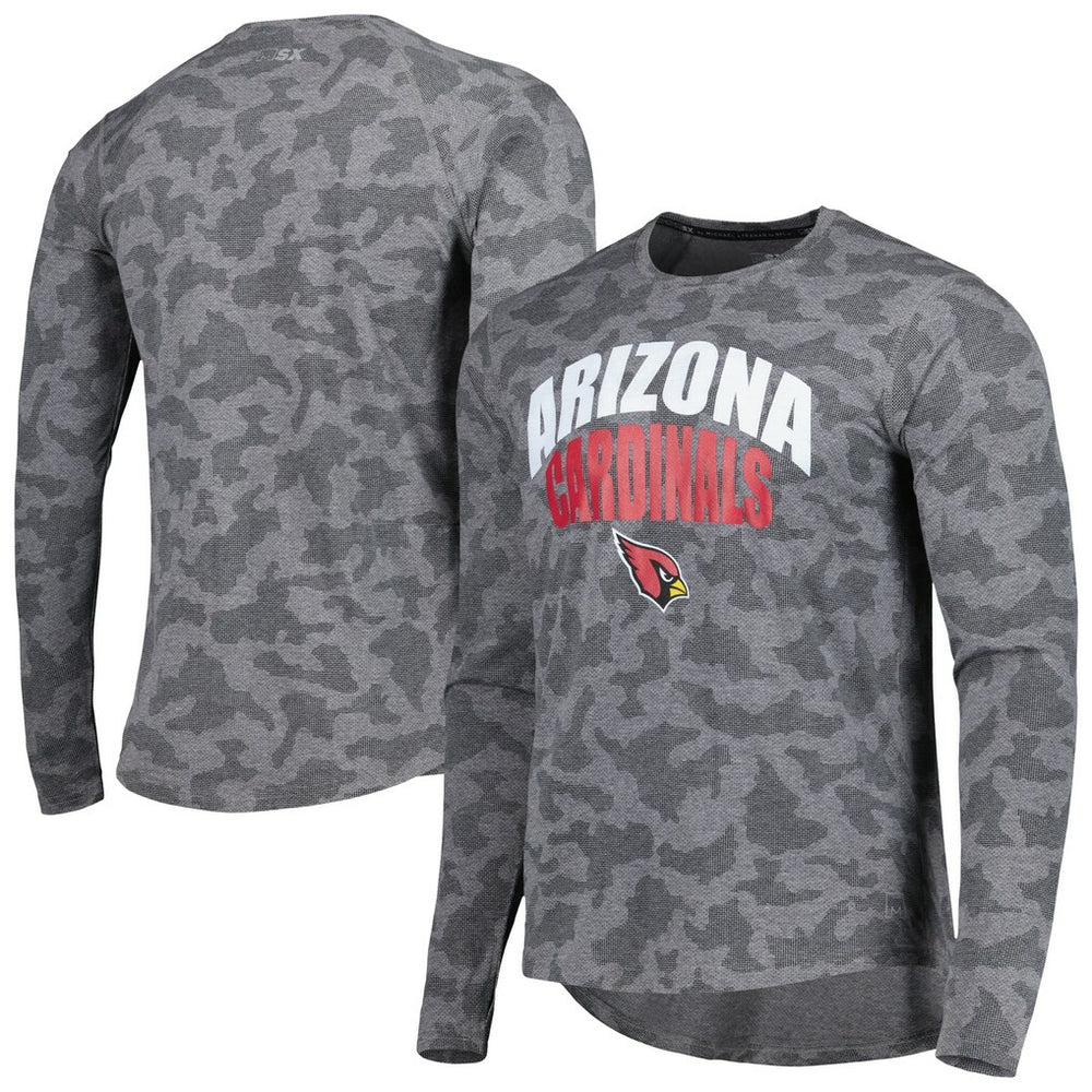 Arizona Cardinals MSX by Michael Strahan Performance Camo Long Sleeve T-Shirt Gray | NFL