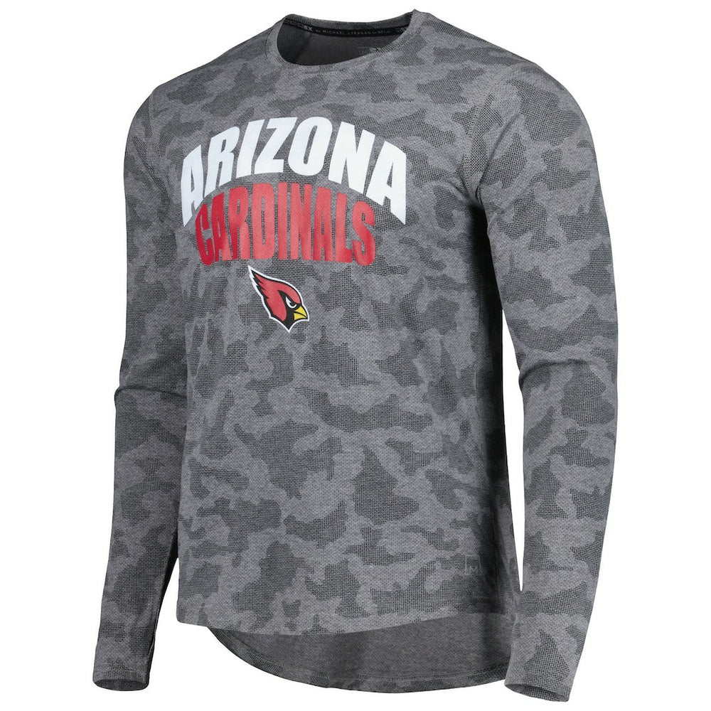 Arizona Cardinals MSX by Michael Strahan Performance Camo Long Sleeve T-Shirt Gray | NFL