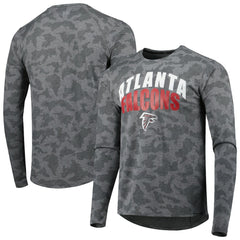 Atlanta Falcons MSX by Michael Strahan Performance Camo Long Sleeve T-Shirt Gray | NFL