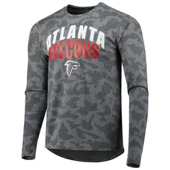 Atlanta Falcons MSX by Michael Strahan Performance Camo Long Sleeve T-Shirt Gray | NFL