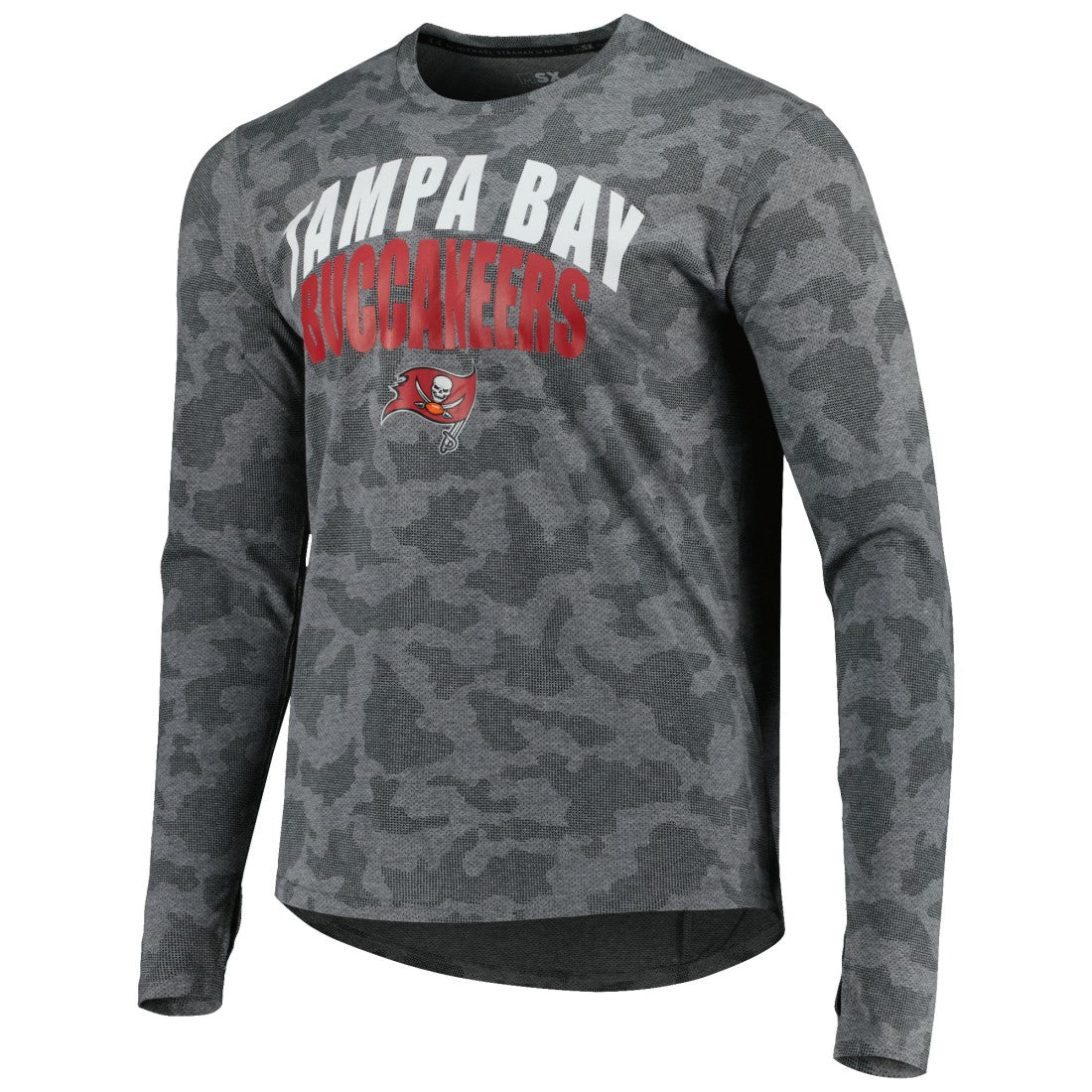 Tampa Bay Buccaneers MSX by Michael Strahan Performance Camo Long Sleeve T-Shirt Gray | NFL