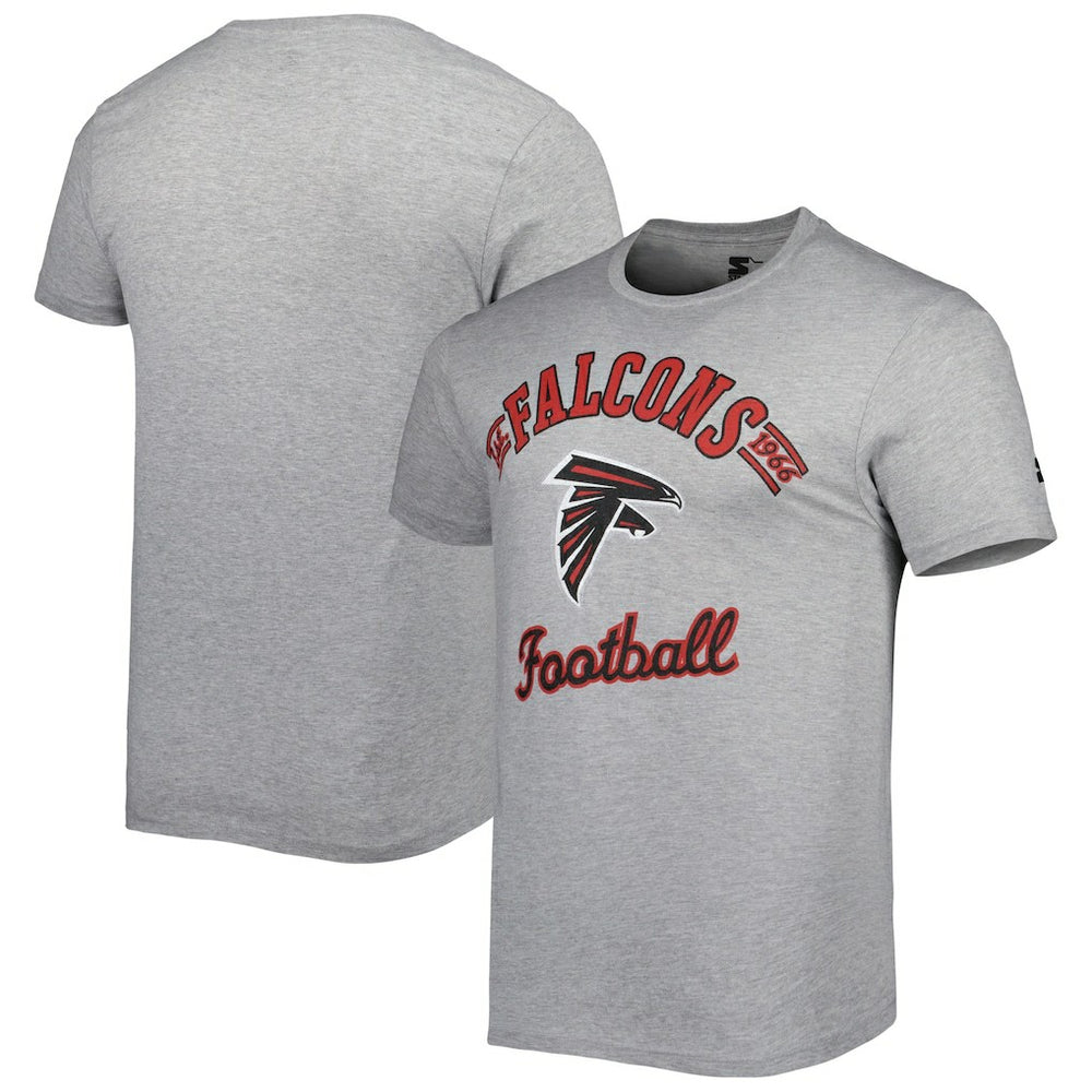 Atlanta Falcons Starter Prime Time T-Shirt Heathered Gray | NFL