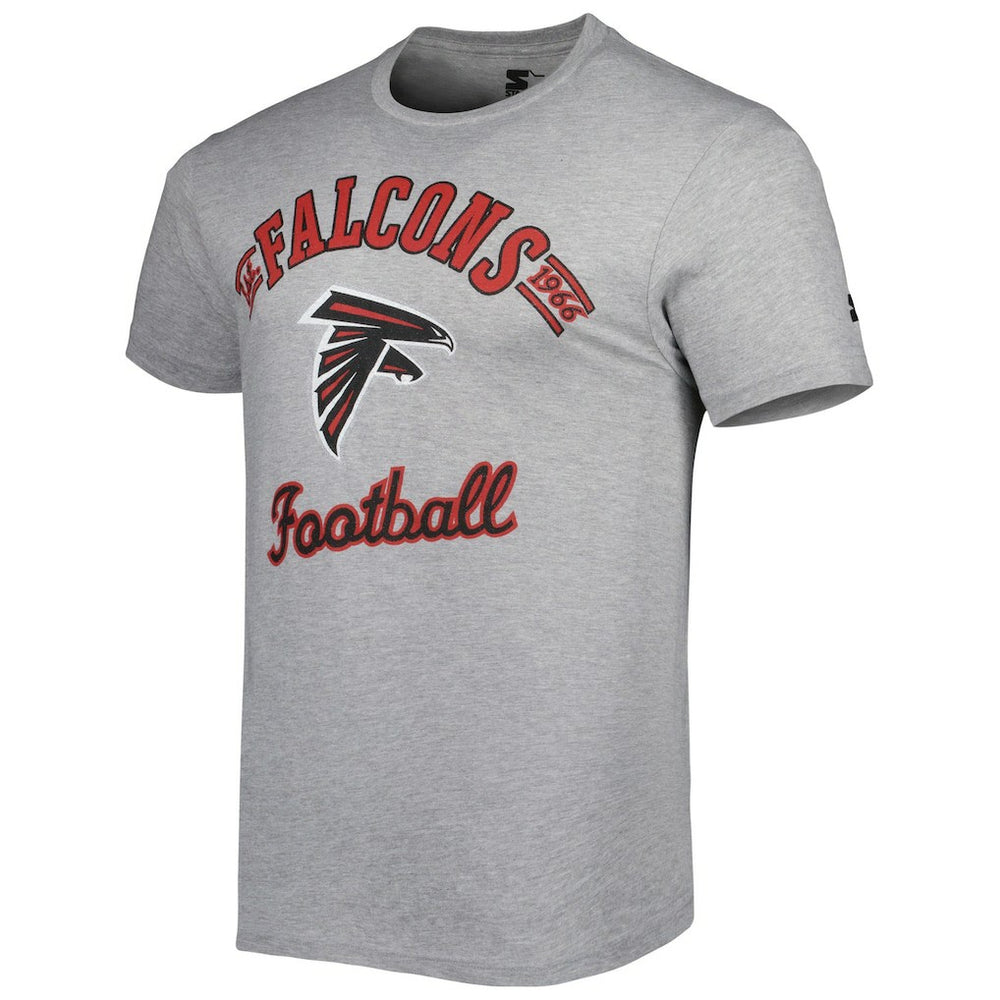 Atlanta Falcons Starter Prime Time T-Shirt Heathered Gray | NFL