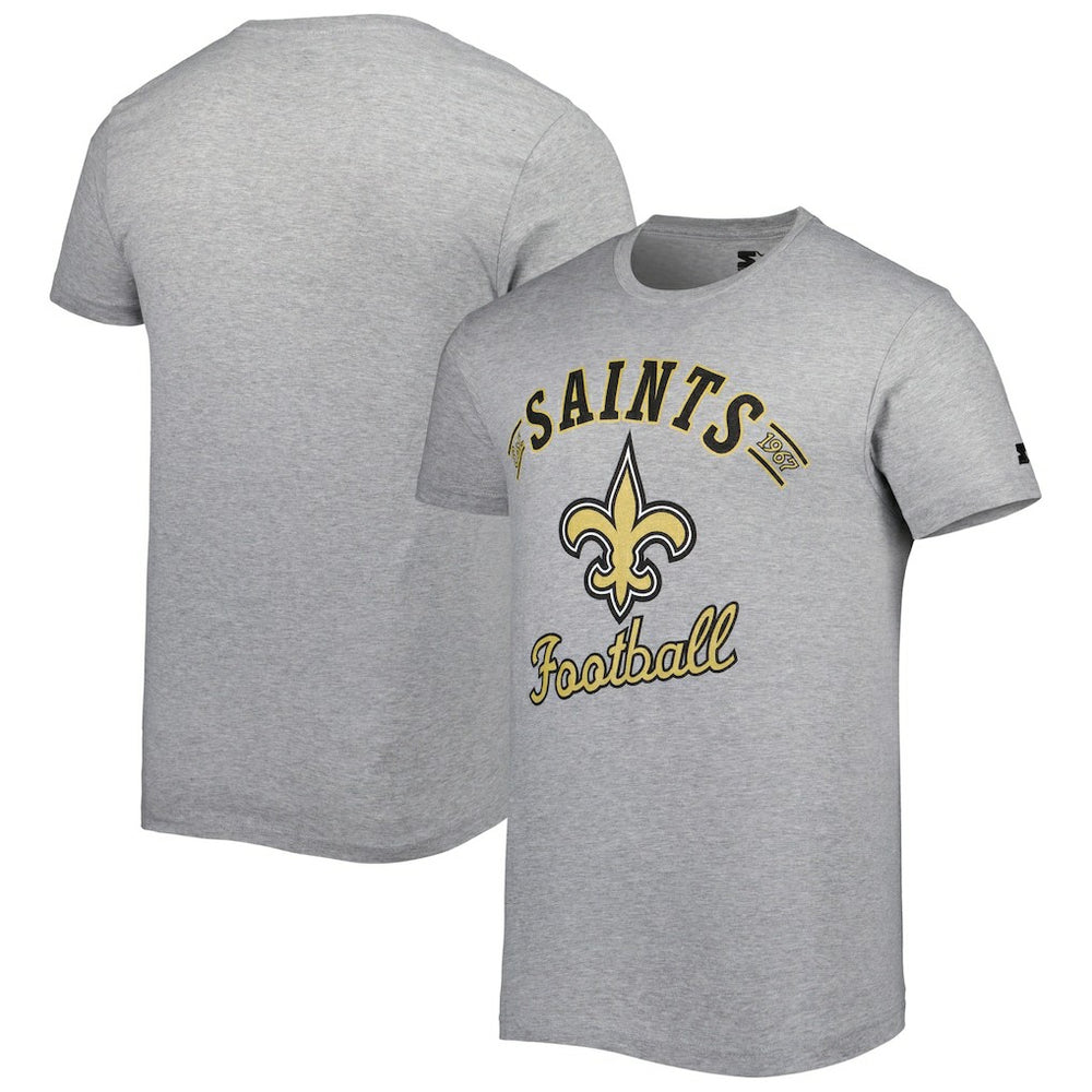 New Orleans Saints Starter Prime Time T-Shirt Heathered Gray | NFL