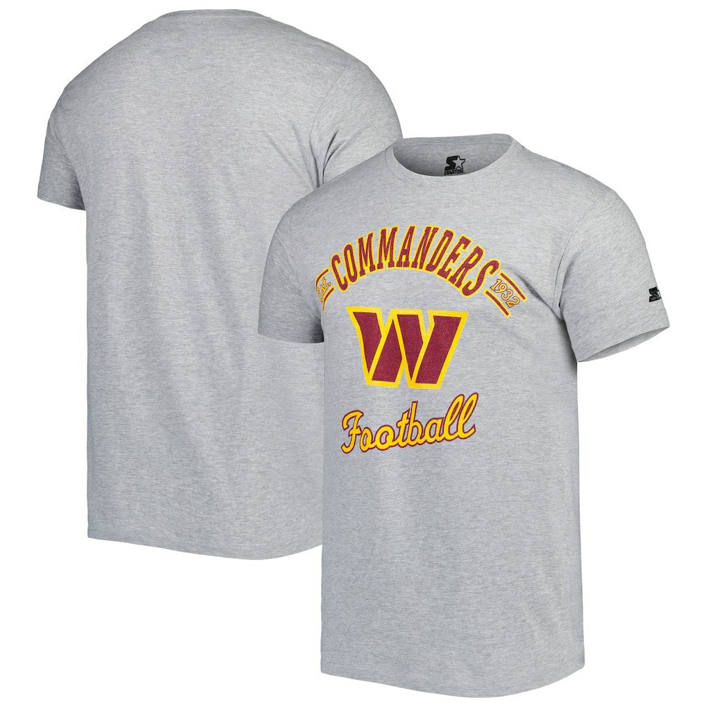 Washington Commanders Starter Prime Time T-Shirt Heathered Gray | NFL