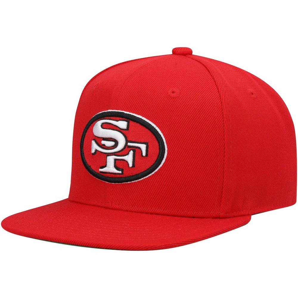 San Francisco 49ers Youth Gridiron Classics Ground Snapback Hat Scarlet | Mitchell & Ness
