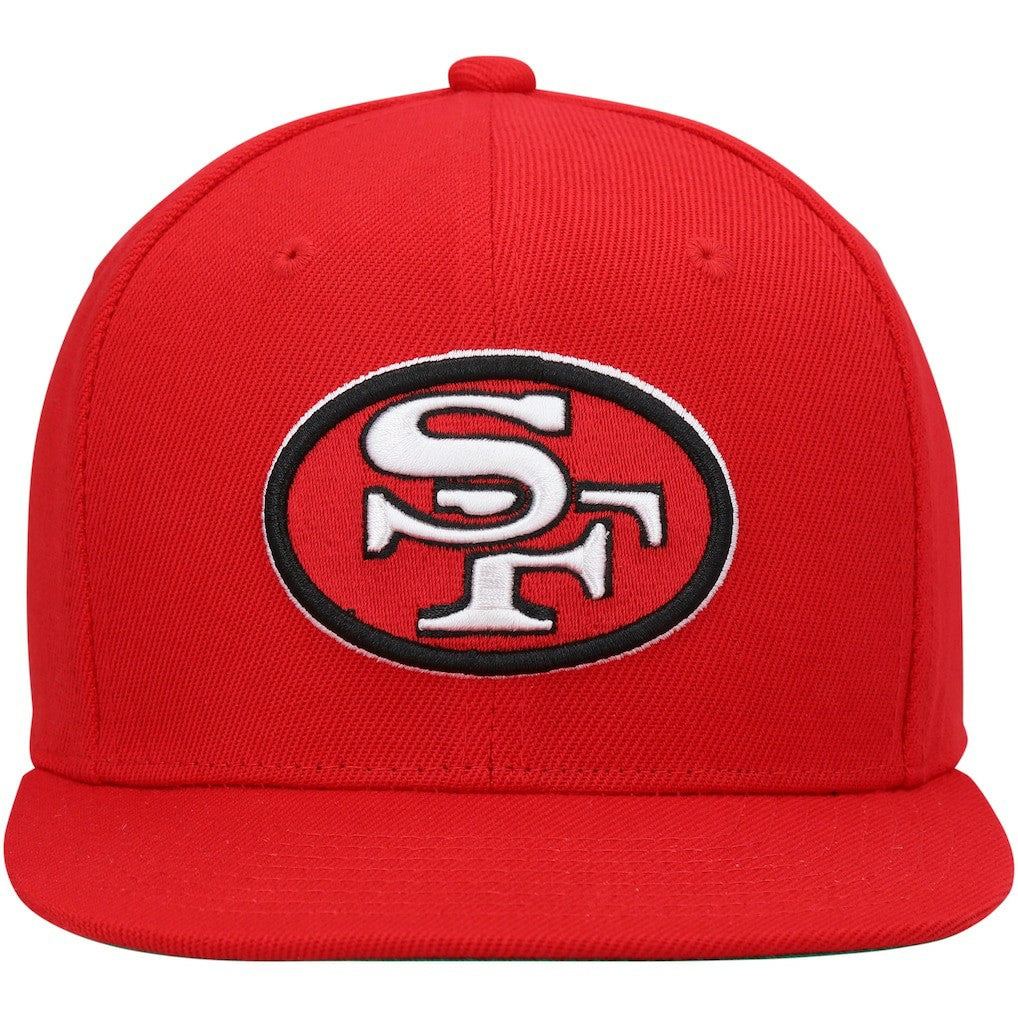 San Francisco 49ers Youth Gridiron Classics Ground Snapback Hat Scarlet | Mitchell & Ness