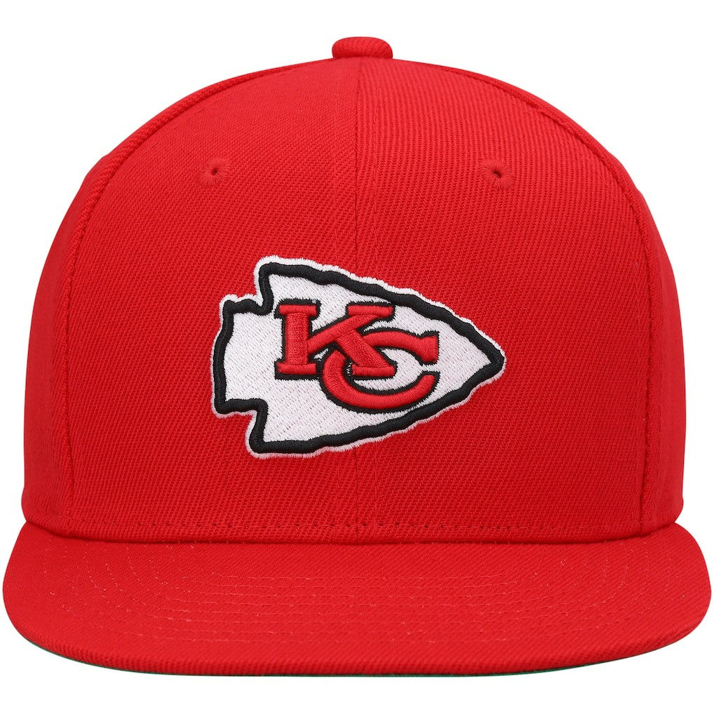 Kansas City Chiefs Youth Gridiron Classics Ground Snapback Hat Red | Mitchell & Ness