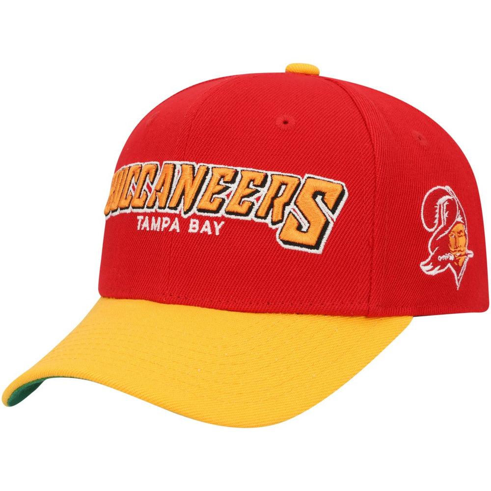 Tampa Bay Buccaneers Youth Shredder Adjustable Hat Red/Yellow | Mitchell & Ness