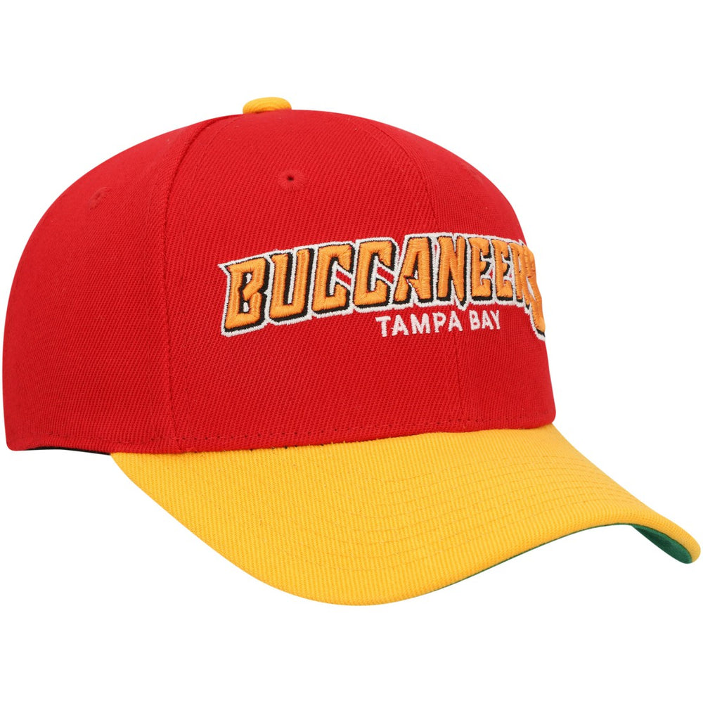 Tampa Bay Buccaneers Youth Shredder Adjustable Hat Red/Yellow | Mitchell & Ness