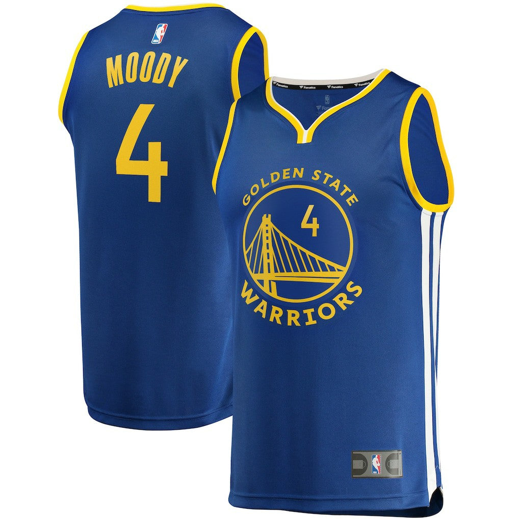 Moses Moody Golden State Warriors Fast Break Replica Jersey Icon Editi- Royal - NBA
