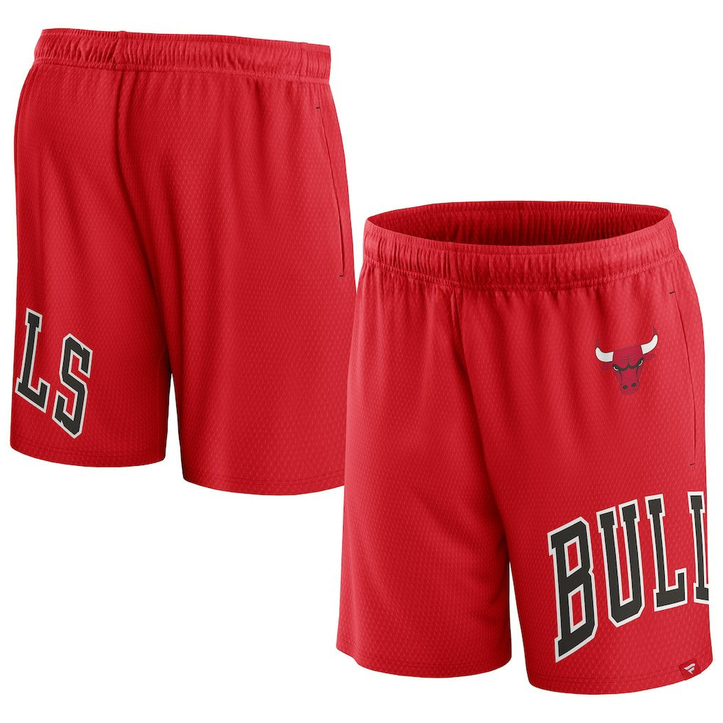 Chicago Bulls Free Throw Mesh Shorts Red - NBA
