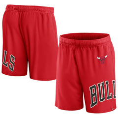 Chicago Bulls Free Throw Mesh Shorts Red - NBA