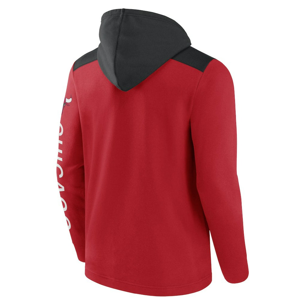 Chicago Bulls Skyhook Colorblock Full-Zip Hoodie Red/Black - NBA
