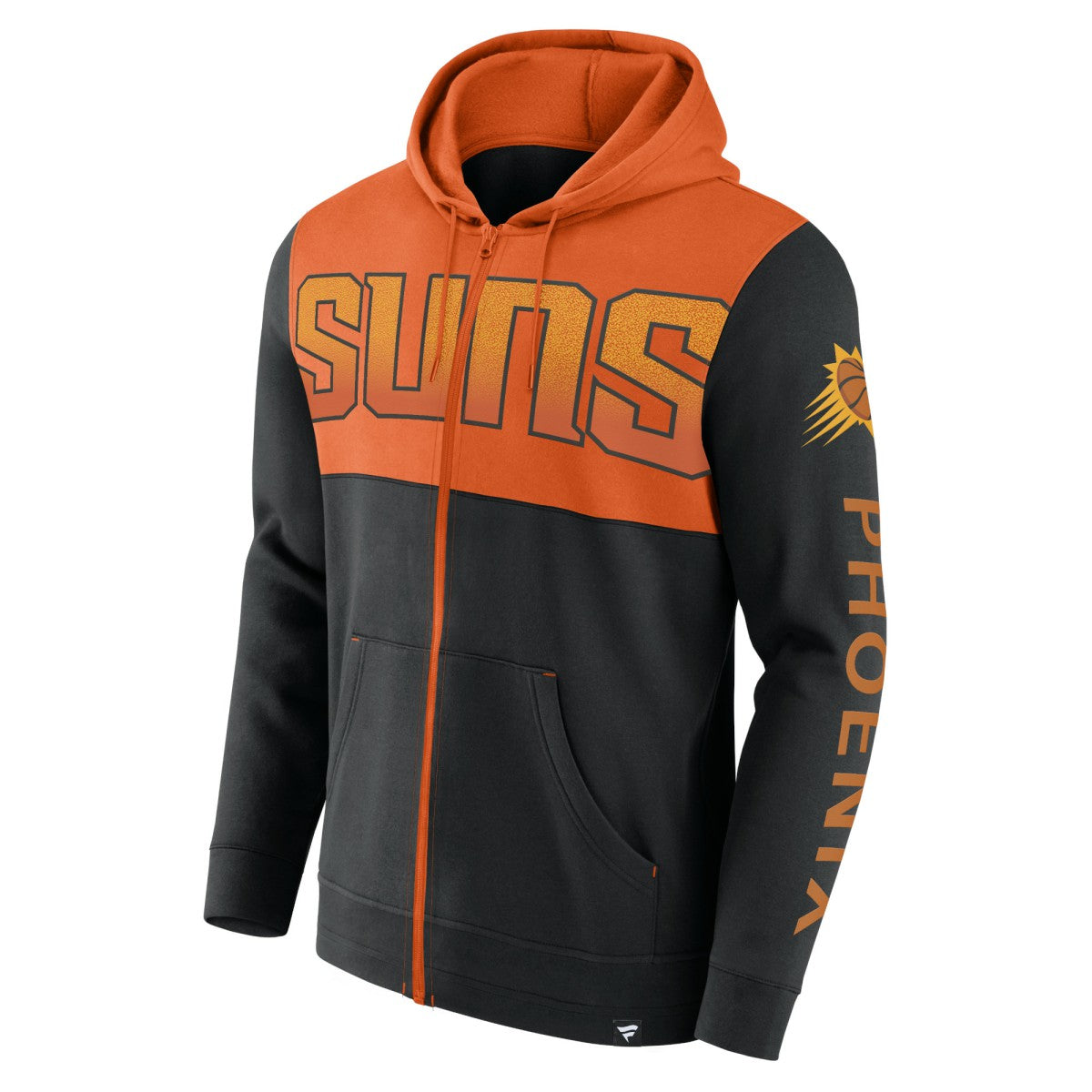 Phoenix Suns Skyhook Colorblock Full-Zip Hoodie Black/Orange - NBA