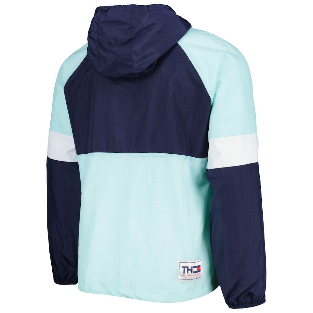 Seattle Kraken Tommy Hilfiger Raglan Half-Zip Jacket - Deep Sea Blue/White - NHL