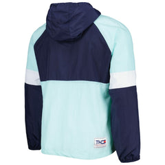 Seattle Kraken Tommy Hilfiger Raglan Half-Zip Jacket - Deep Sea Blue/White - NHL