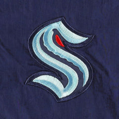 Seattle Kraken Tommy Hilfiger Raglan Half-Zip Jacket - Deep Sea Blue/White - NHL