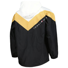 Vegas Golden Knights Tommy Hilfiger Women's Staci Half-Zip Windbreaker Jacket - Black/Gold - NHL