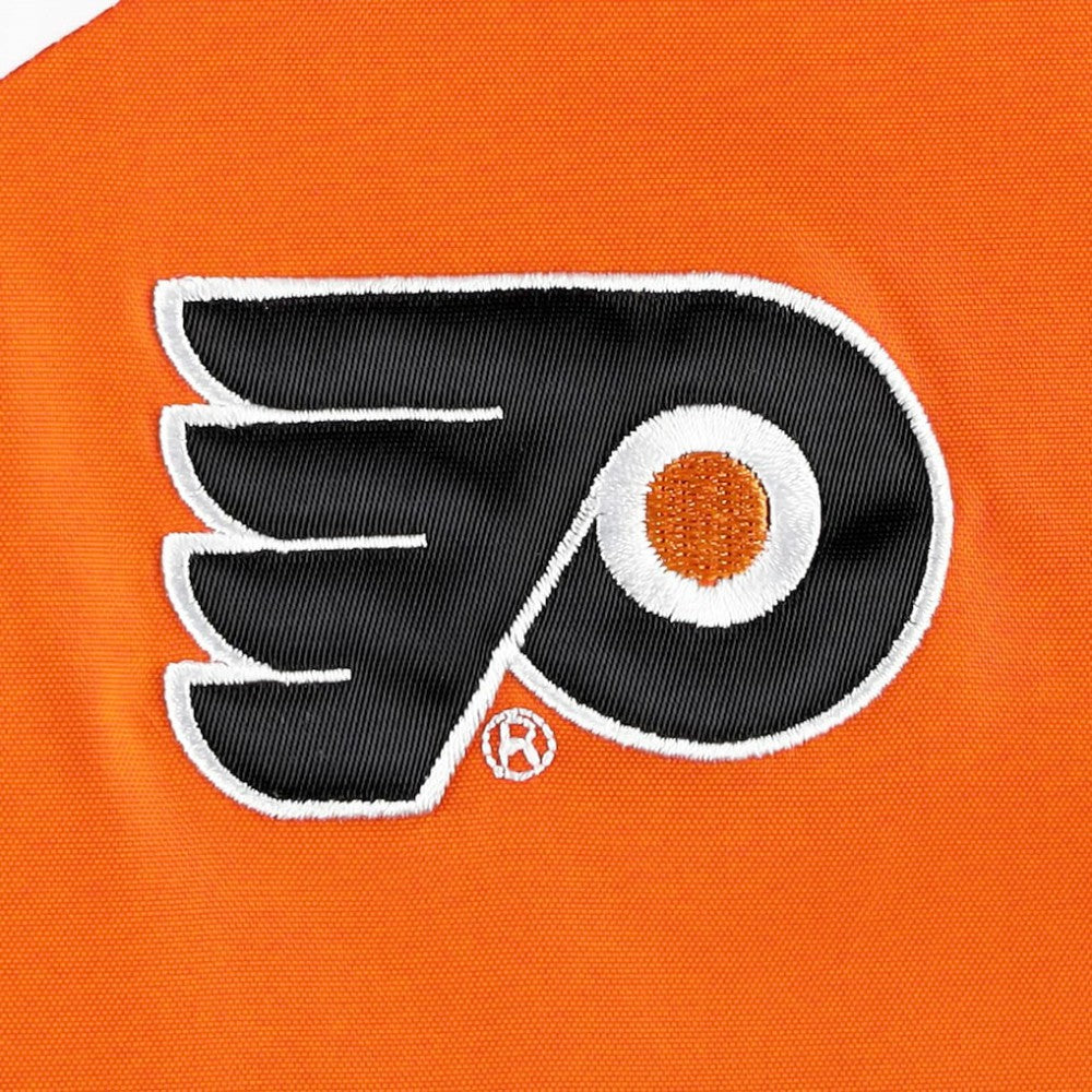 Philadelphia Flyers Tommy Hilfiger Women's Staci Half-Zip Windbreaker Jacket - Orange/Black - NHL