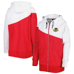 Chicago Blackhawks DKNY Sport Women's Gina Full-Zip Hoodie - Red/White - NHL