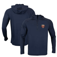 Minnesota Twins Levelwear Zander Insignia Core Quarter-Zip Pullover Hoodie - MLB