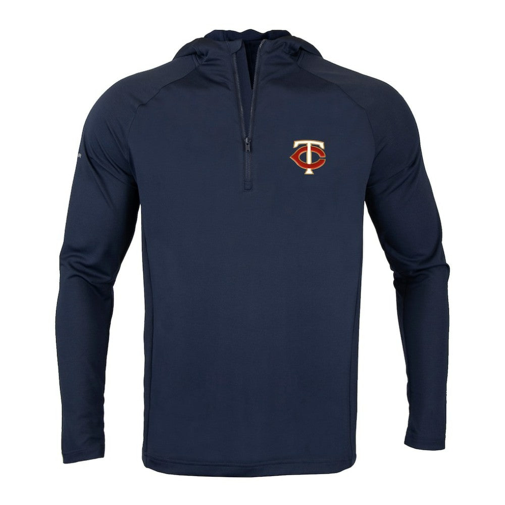 Minnesota Twins Levelwear Zander Insignia Core Quarter-Zip Pullover Hoodie - MLB
