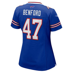 Christian Benford Buffalo Bills Women's Game Jersey Royal | Nike for Sale