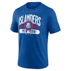 New York Islanders Badge of Honor Tri-Blend T-Shirt - Royal - NHL