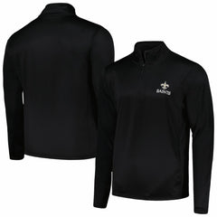 New Orleans Saints Dunbrooke All-Star Tech Quarter-Zip Top Black | NFL