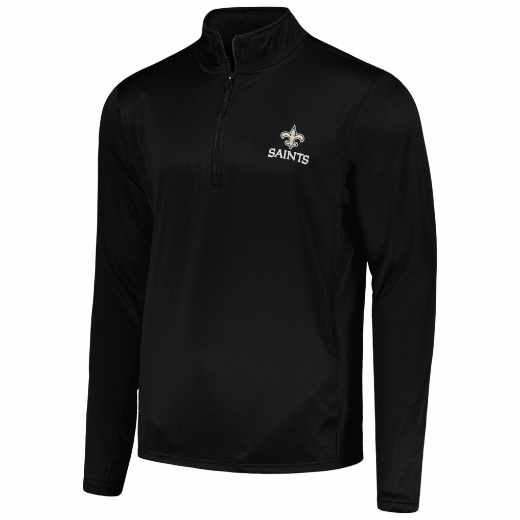 New Orleans Saints Dunbrooke All-Star Tech Quarter-Zip Top Black | NFL