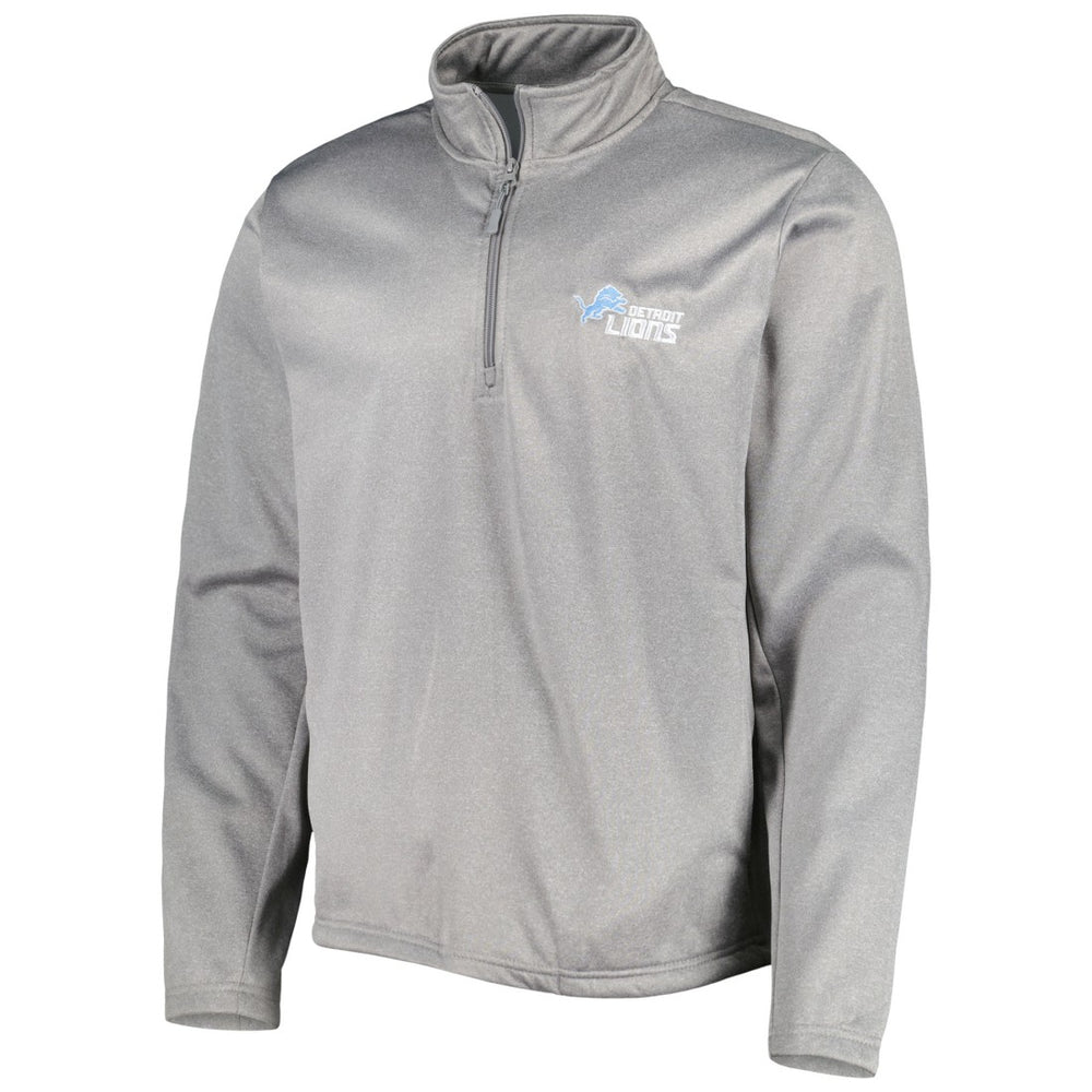 Detroit Lions Dunbrooke All-Star Tech Quarter-Zip Top Heather Gray | NFL