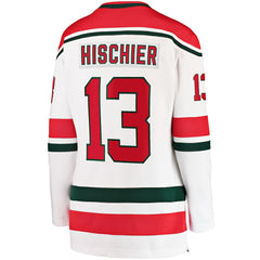 Nico Hischier New Jersey Devils Fanatics Women's Alternate Breakaway Jersey - White - NHL