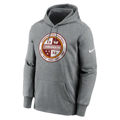 Washington Commanders Performance Pullover Hoodie Heathered Gray | Nike for Sale