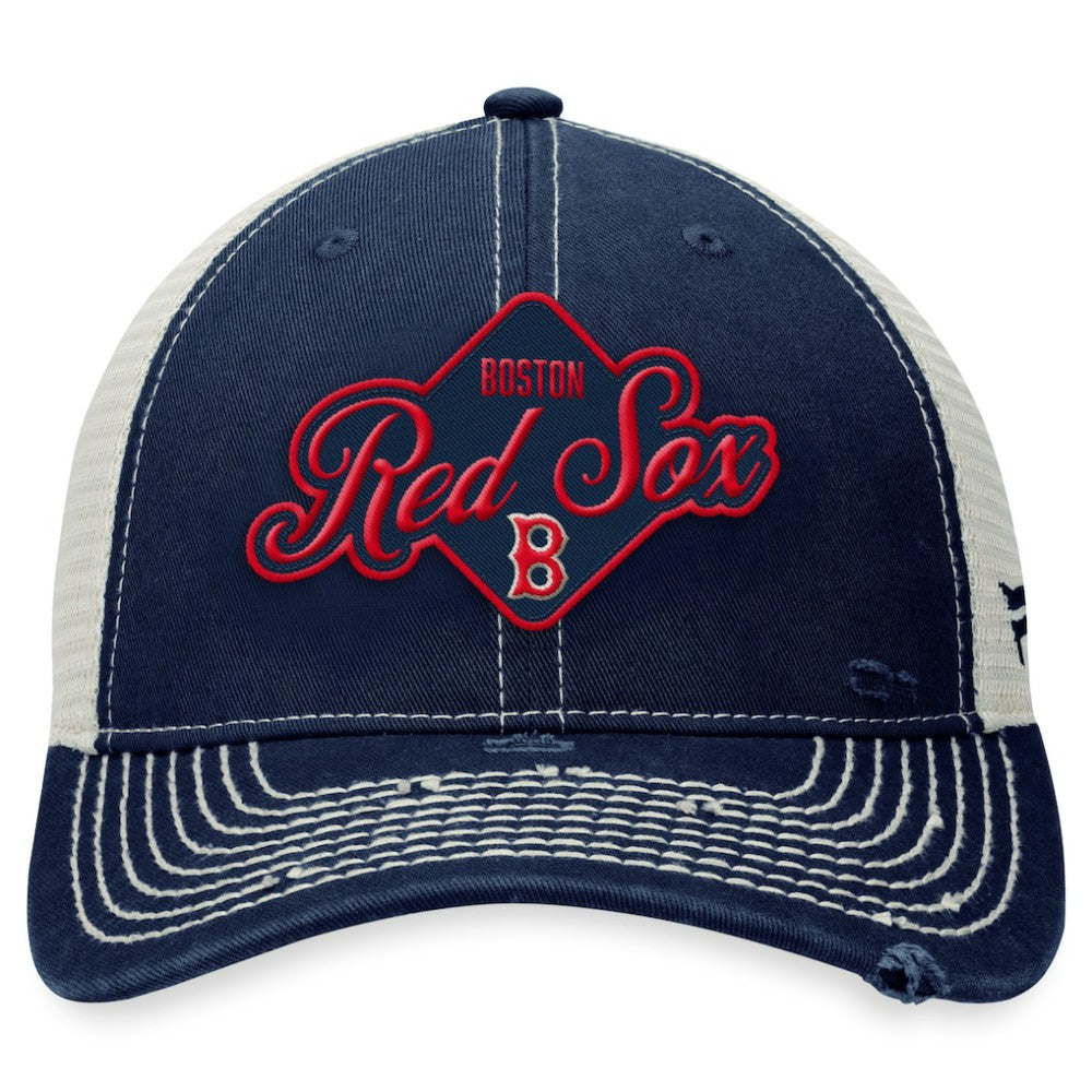 Boston Red Sox Fanatics Heritage Trucker Snapback Hat - MLB