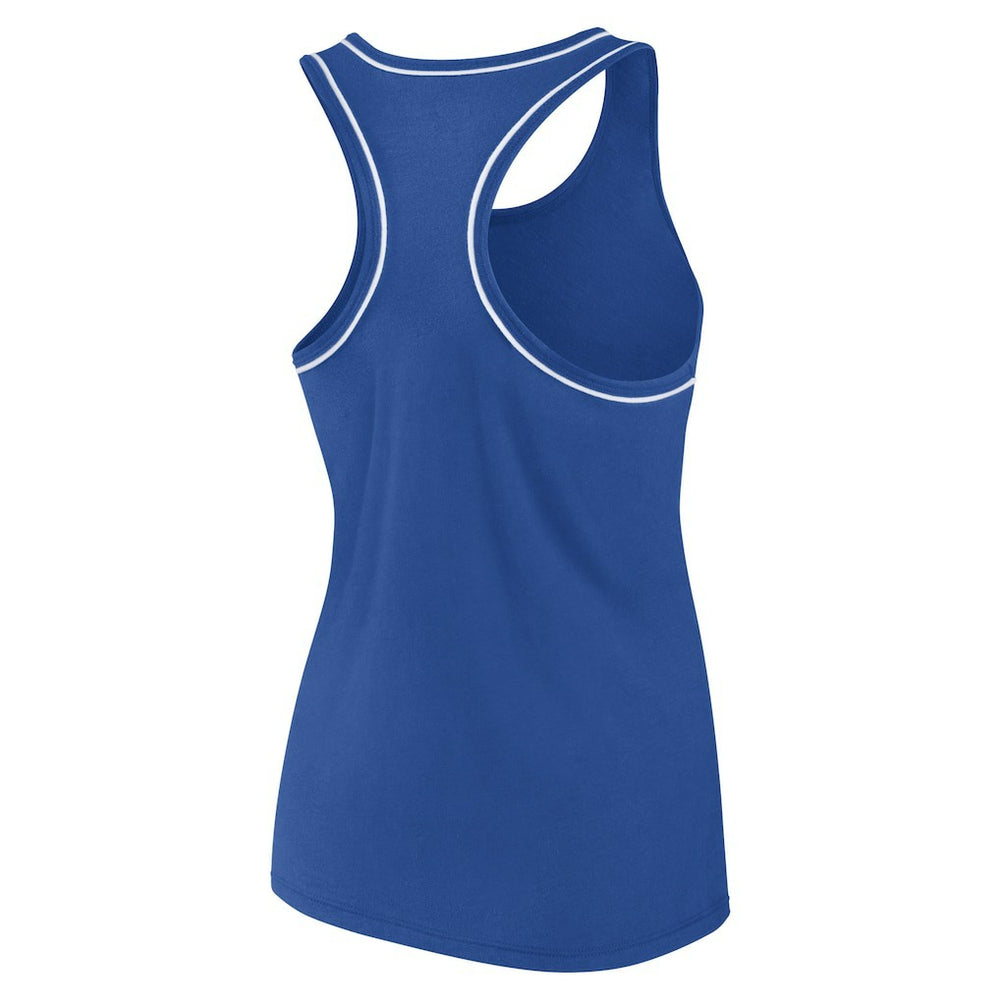 Philadelphia 76ers Women's Wordmark Logo Racerback Tank Top Royal - NBA