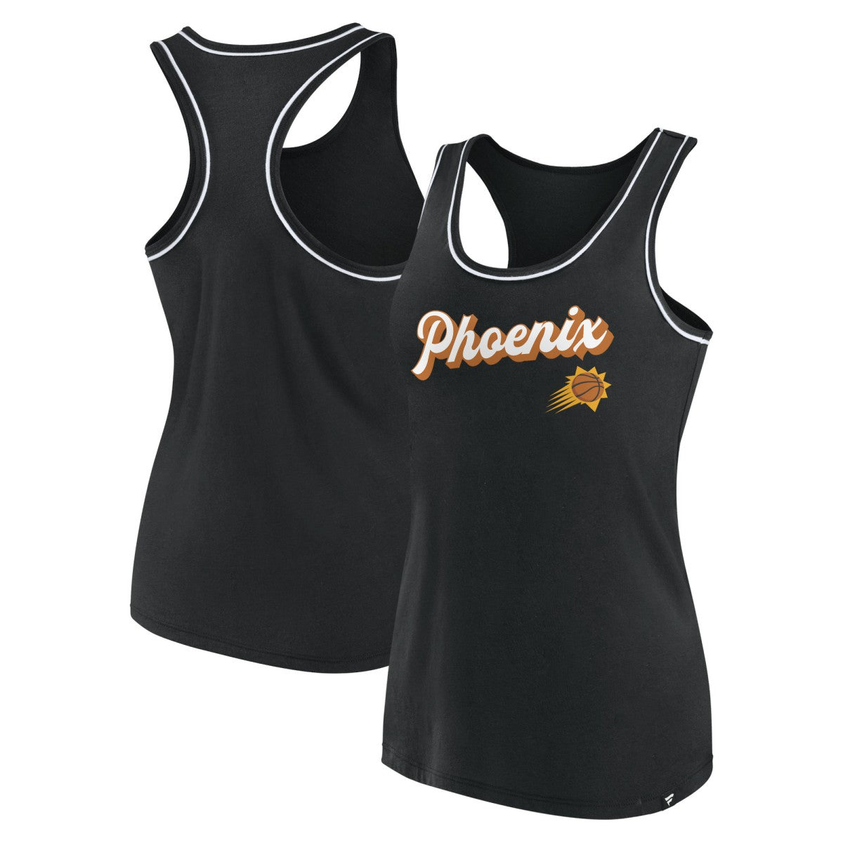 Phoenix Suns Women's Wordmark Logo Racerback Tank Top Black - NBA