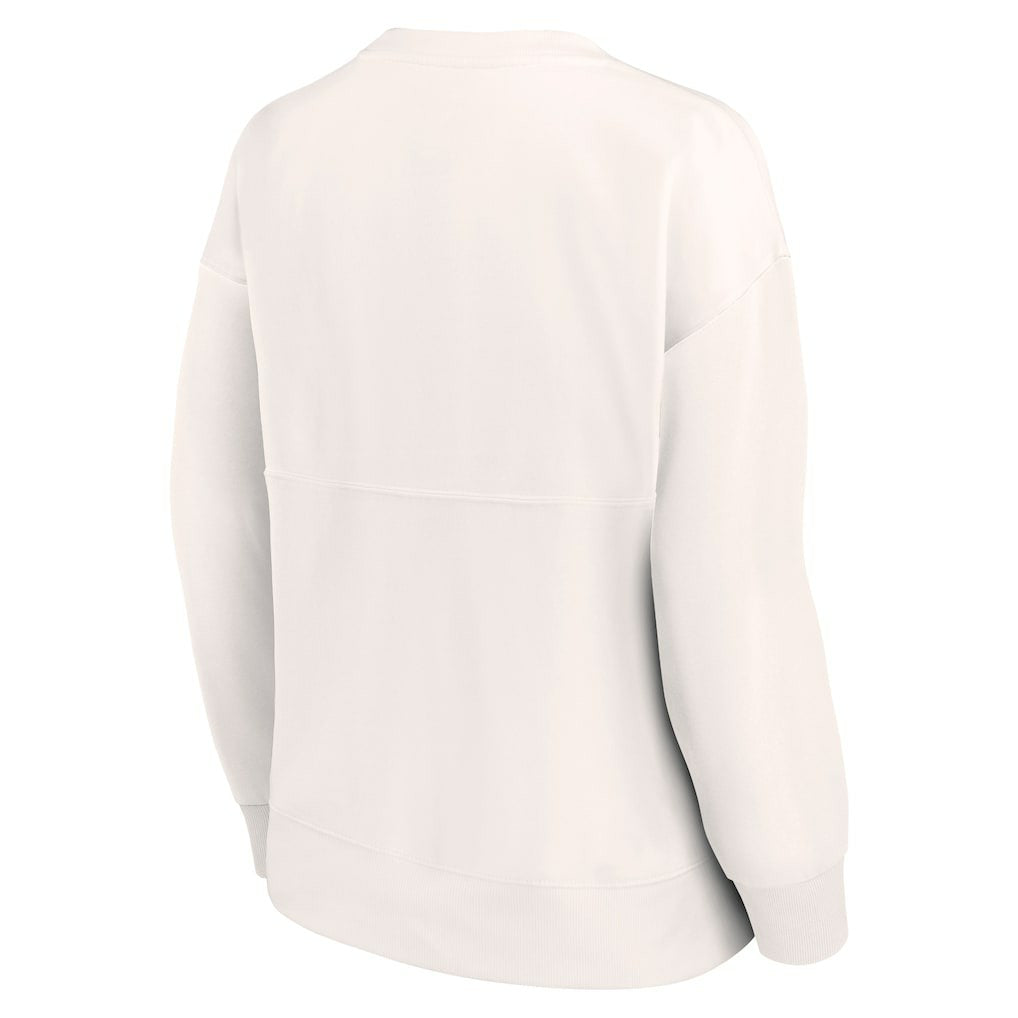 Chicago Bulls Women's Tonal Leopard Pullover Sweatshirt White - NBA