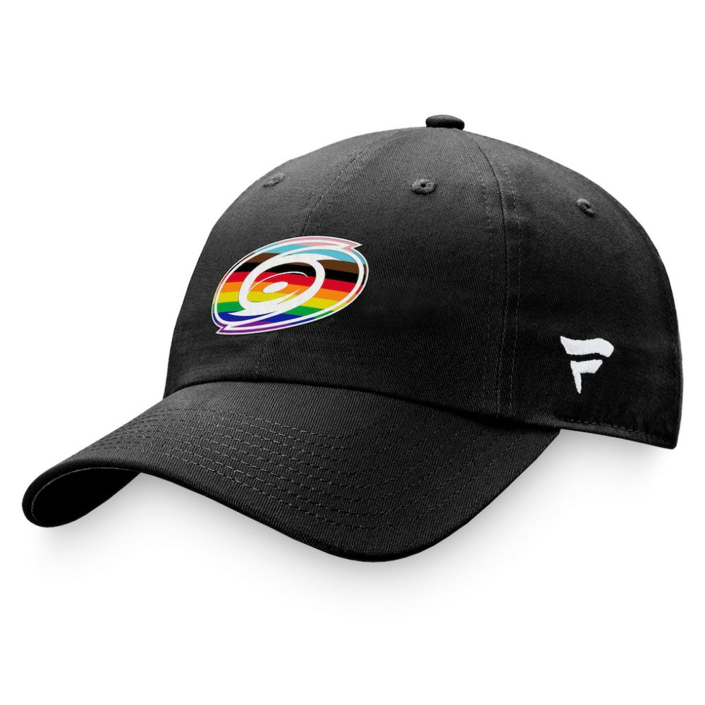 Carolina Hurricanes Fanatics Team Logo Pride Adjustable Hat - Black - NHL