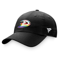 Anaheim Ducks Fanatics Team Logo Pride Adjustable Hat - Black - NHL