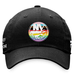 New York Islanders Fanatics Team Logo Pride Adjustable Hat - Black - NHL