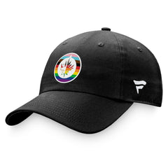 Winnipeg Jets Fanatics Team Logo Pride Adjustable Hat - Black - NHL