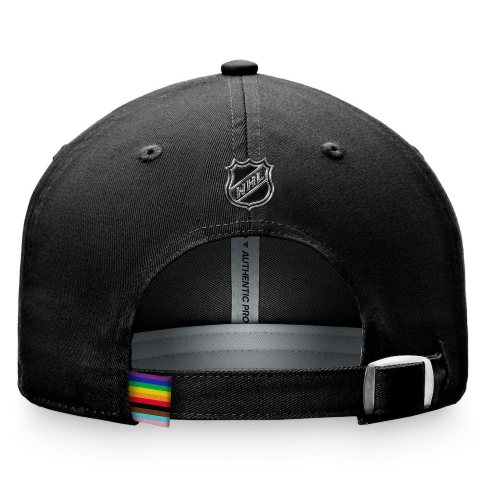 Winnipeg Jets Fanatics Team Logo Pride Adjustable Hat - Black - NHL