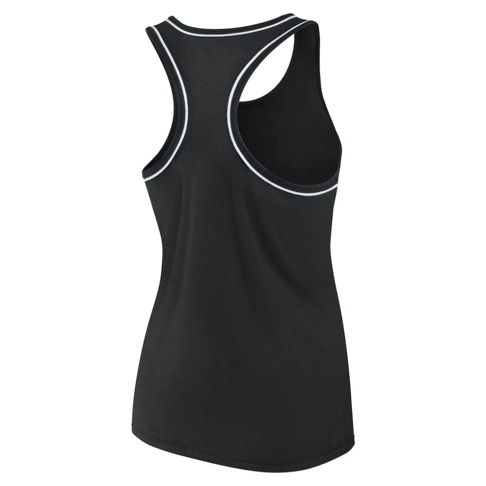 Pittsburgh Penguins Fanatics Women's Wordmark Logo Racerback Scoop Neck Tank Top - Black - NHL