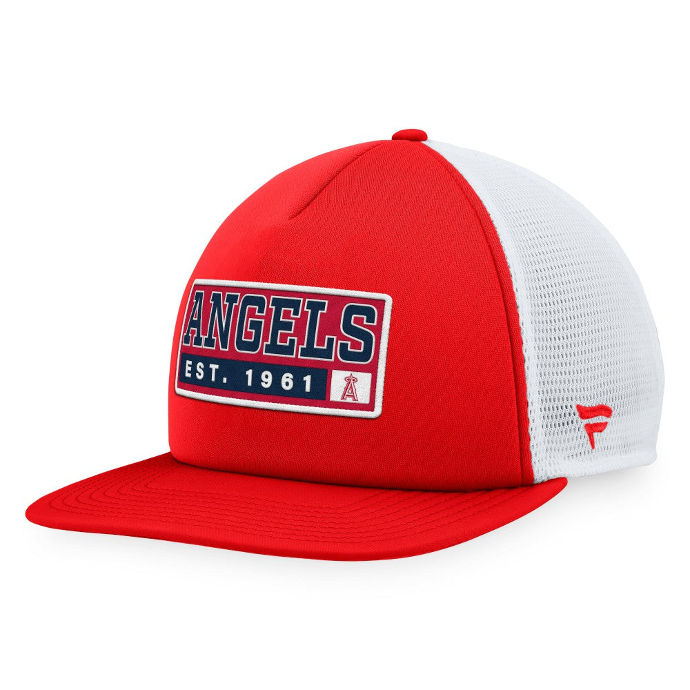 Los Angeles Angels Majestic Foam Trucker Snapback Hat - MLB