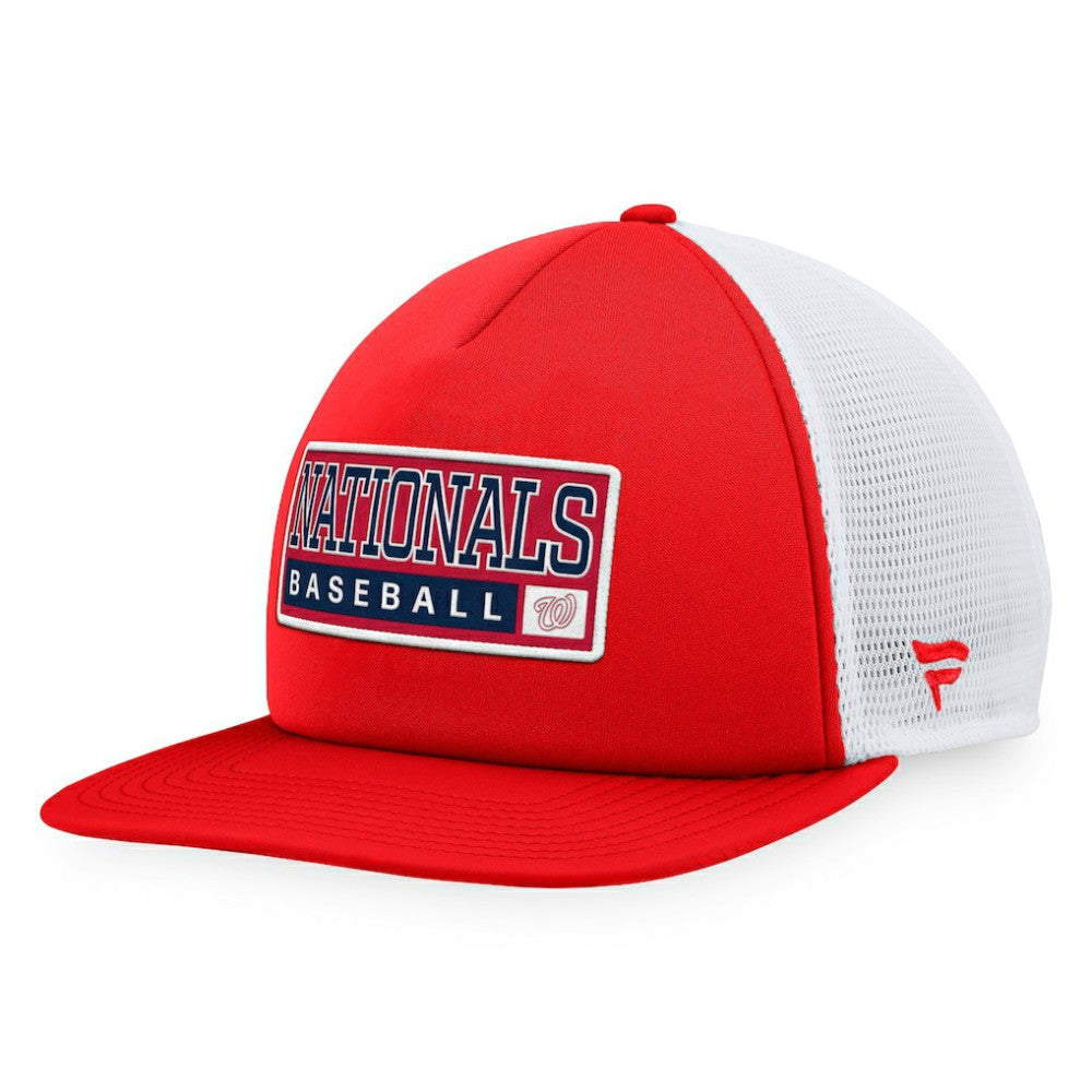 Washington Nationals Majestic Foam Trucker Snapback Hat - MLB