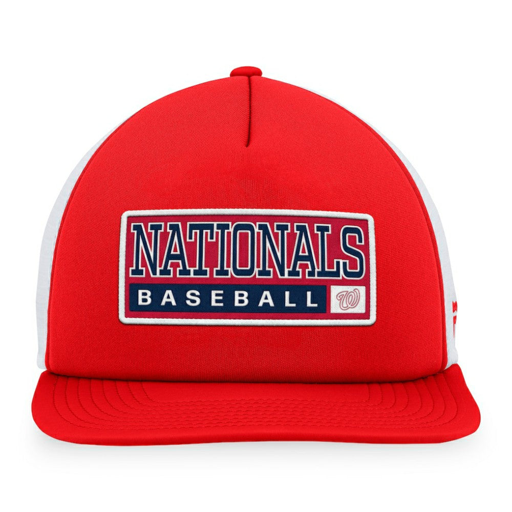 Washington Nationals Majestic Foam Trucker Snapback Hat - MLB