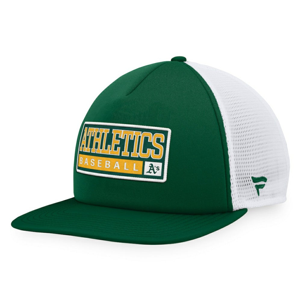 Athletics Majestic Foam Trucker Snapback Hat - MLB